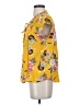 DR2 100% Rayon Yellow Short Sleeve Blouse Size M - photo 5
