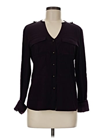 Lafayette 148 New York Long Sleeve Silk Top (view 1)