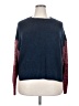 Time and Tru 100% Acrylic Color Block Blue Pullover Sweater Size 20 - photo 1