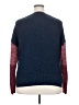 Time and Tru 100% Acrylic Color Block Blue Pullover Sweater Size 20 - photo 2