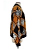 Teddi 100% Polyester Print Orange Jacket Size 1X - photo 4
