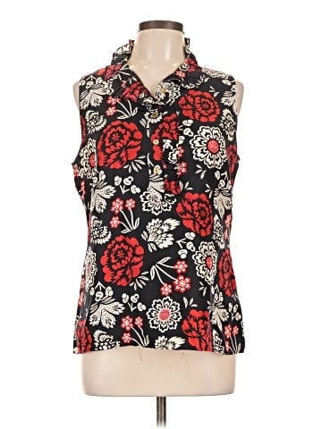 Tory Burch Sleeveless Silk Top (view 1)
