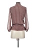 Studio M 100% Polyester Burgundy 3/4 Sleeve Blouse Size XS - photo 2