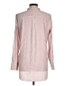 Ann Taylor 100% Polyester Stripes Pink Long Sleeve Blouse Size M - photo 2