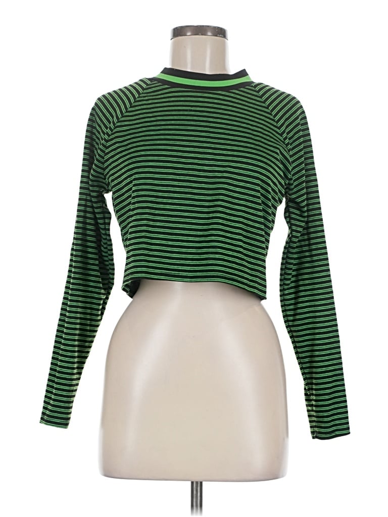 Pre-owned Future Collective Long Sleeve Turtleneck In Green