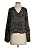 Evereve 100% Polyester Black Long Sleeve Blouse Size XS - photo 1