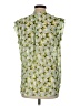 CAbi 100% Polyester Green Sleeveless Blouse Size M - photo 2