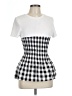 Shein White Short Sleeve Top Size L - photo 1