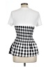 Shein White Short Sleeve Top Size L - photo 2