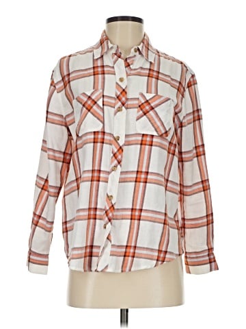 a.n.a. A New Approach Long Sleeve Button-Down Shirt (view 1)