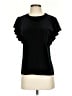 Ann Taylor Black Short Sleeve Top Size S - photo 1