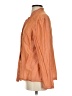 Unbranded 100% Silk Orange Long Sleeve Silk Top Size S - photo 5