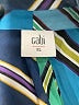 CAbi 100% Polyester Chevron-herringbone Blue Sleeveless Blouse Size XL - photo 4