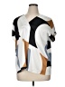Worthington 100% Polyester Color Block Ivory Short Sleeve Blouse Size XL (estimated) - photo 1
