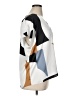 Worthington 100% Polyester Color Block Ivory Short Sleeve Blouse Size XL (estimated) - photo 4