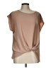 Kaileigh Tan Short Sleeve Top Size L - photo 1