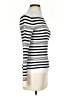 Madison Grey Stripes White Turtleneck Sweater Size S - photo 4