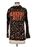 Main Strip Animal Print Brown Pullover Sweater Size S - photo 1
