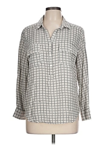 Liz Claiborne 3/4 Sleeve Button-Down Shirt (view 1)