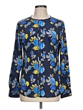Equipment Long Sleeve Silk Top (view 1)