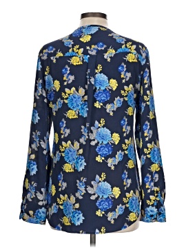 Equipment Long Sleeve Silk Top (view 2)