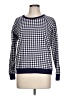 Draper James 100% Cotton Checkered-gingham Blue Pullover Sweater Size L - photo 1