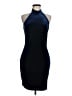 Mango Solid Blue Cocktail Dress Size 6 - photo 1