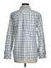 Talbots 100% Cotton Checkered-gingham Green Long Sleeve Button-Down Shirt Size M - photo 2