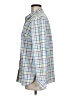 Talbots 100% Cotton Checkered-gingham Green Long Sleeve Button-Down Shirt Size M - photo 5