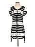 Dotti Stripes Gray Casual Dress Size S - photo 1