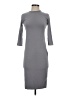 Assorted Brands Solid Gray Casual Dress Size XS - photo 1