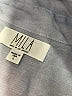 Mila 100% Cotton Gray Long Sleeve Blouse Size L - photo 7