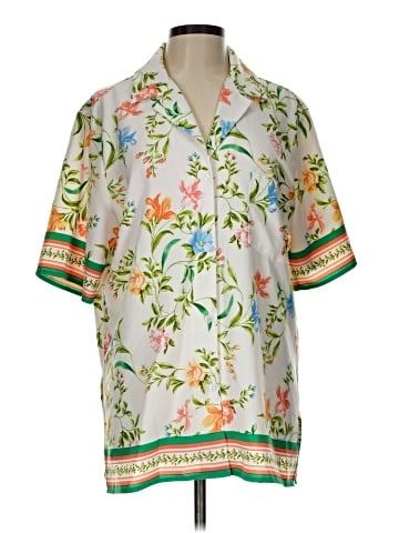 WAYF Short Sleeve Blouse (view 1)