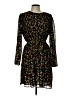 Sugar Lips 100% Polyester Print Black Cocktail Dress Size L - photo 1
