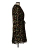Sugar Lips 100% Polyester Print Black Cocktail Dress Size L - photo 4