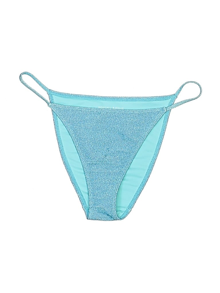 Pre-owned Kendall & Kylie Swimsuit Bottoms In Blue
