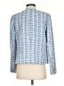 H&M 100% Polyester Tweed Blue Blazer Size S - photo 2