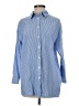 Mod Ref Checkered-gingham Blue Long Sleeve Button-Down Shirt Size XS - photo 1