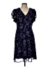 Calvin Klein 100% Polyester Paisley Blue Casual Dress Size 10 - photo 1