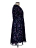 Calvin Klein 100% Polyester Paisley Blue Casual Dress Size 10 - photo 4