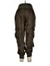 Cinq à Sept 100% Cupro Brown Cargo Pants Size L - photo 2