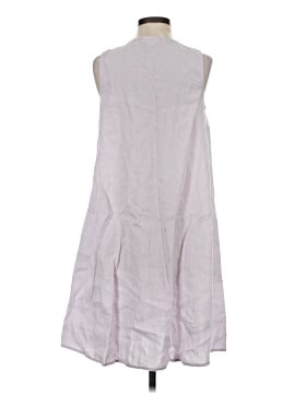 linen asymmetrical dress Plum Linen-Blend Kalani Midi Dress main image 1