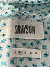 Grayson 100% Cotton Polka Dots Teal Long Sleeve Blouse Size Sm (2) - photo 7