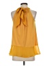 Ellen Tracy Yellow Sleeveless Blouse Size S - photo 2