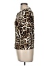 Rafaella 100% Cotton Animal Print Brown 3/4 Sleeve Top Size M - photo 5