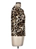 Rafaella 100% Cotton Animal Print Brown 3/4 Sleeve Top Size M - photo 4
