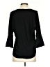 Pleione 100% Polyester Black 3/4 Sleeve Blouse Size S - photo 2