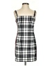 Sunset & Spring Plaid White Casual Dress Size S - photo 1