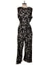 H By Halston Graphic Black Jumpsuit Size XL - photo 2