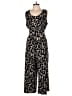 H By Halston Graphic Black Jumpsuit Size XL - photo 1